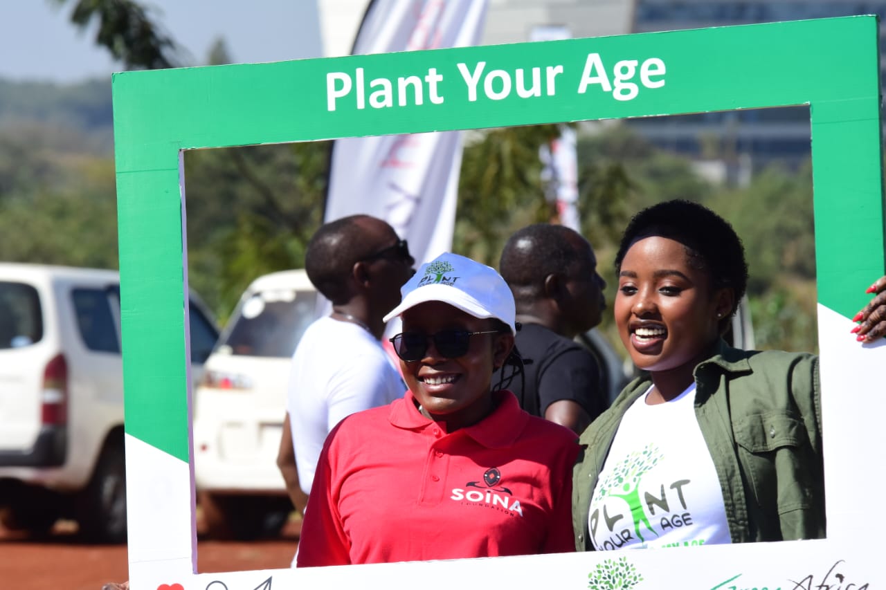 planting trees of your Age one tree one life one planet cut out fram